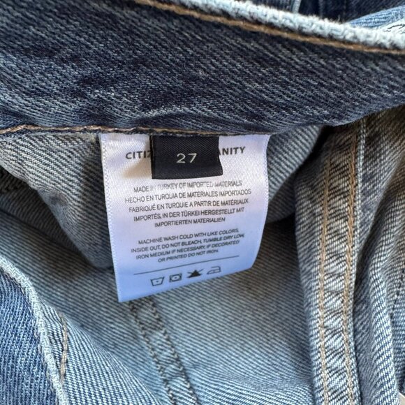 NWT Citizens of Humanity Frances Denim Jean Shorts in Coastal Blue 27 - Picture 11 of 15